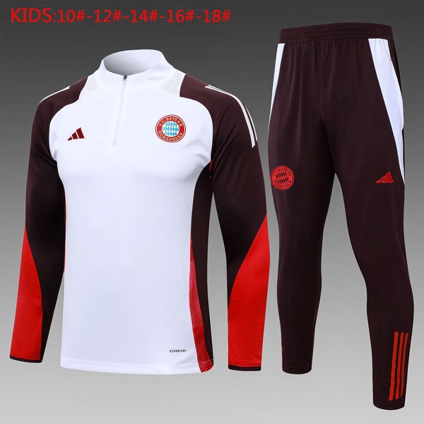 Niños Sudadera De Training Bayern Munich 2024-25 Blanco Purpura